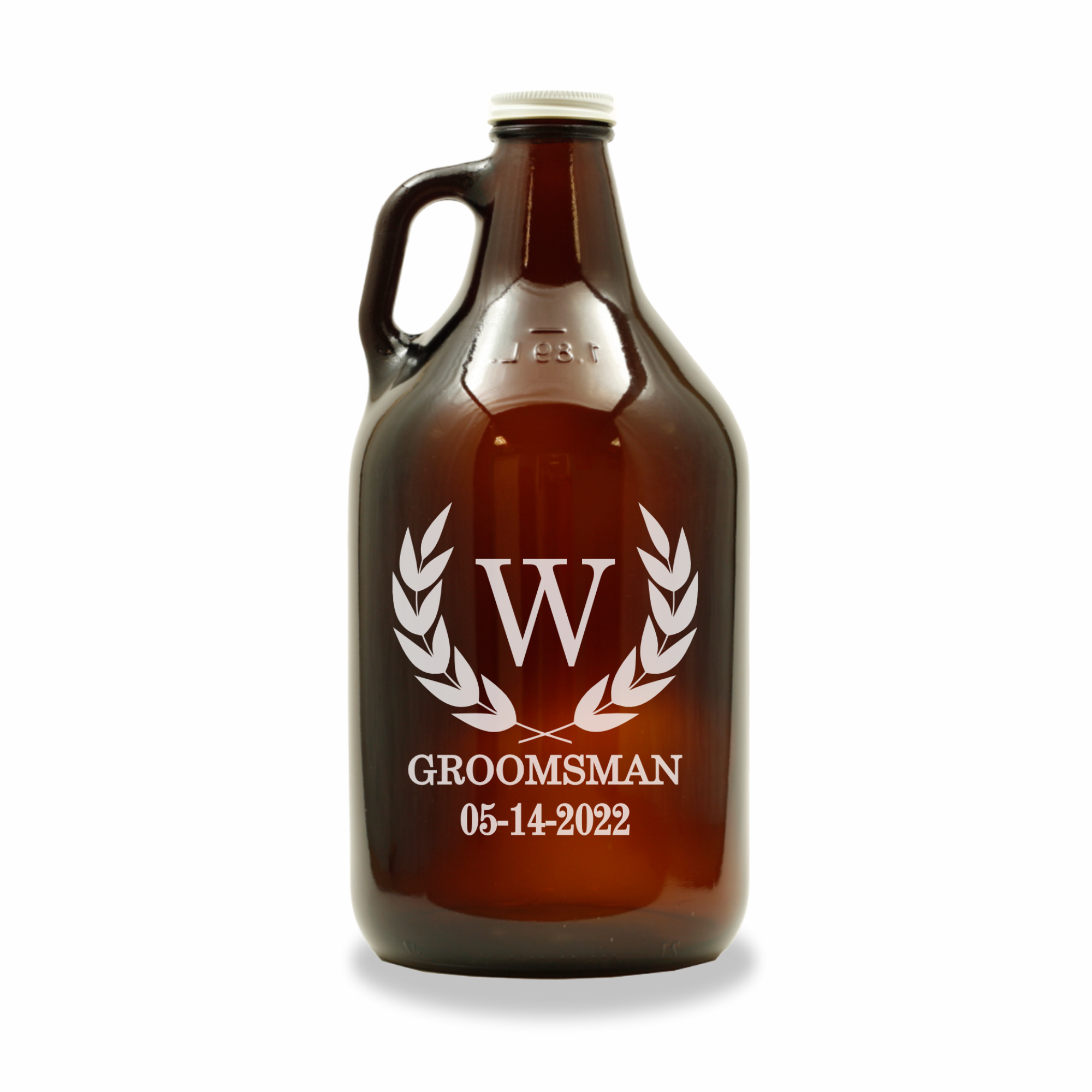 Cheers | Personalized 64oz Glass Growler